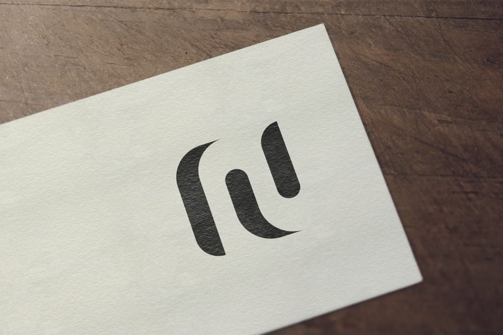 N Letter Logo On Paper