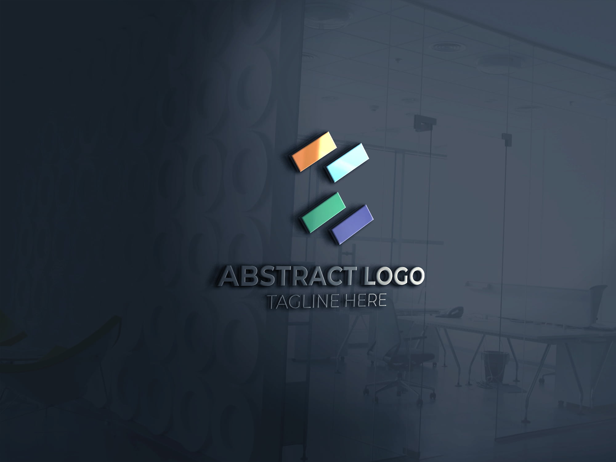 3d abstract logo design