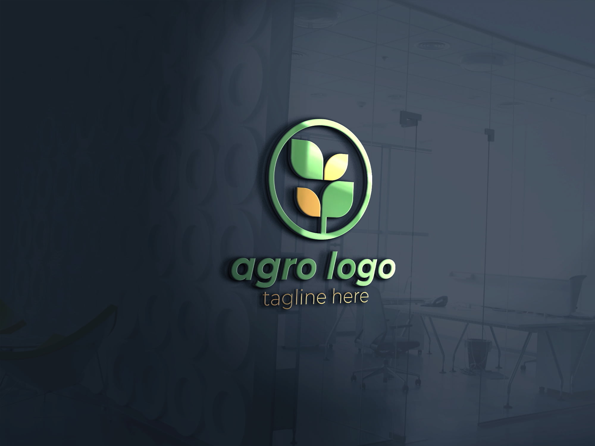 3d agriculture logo design