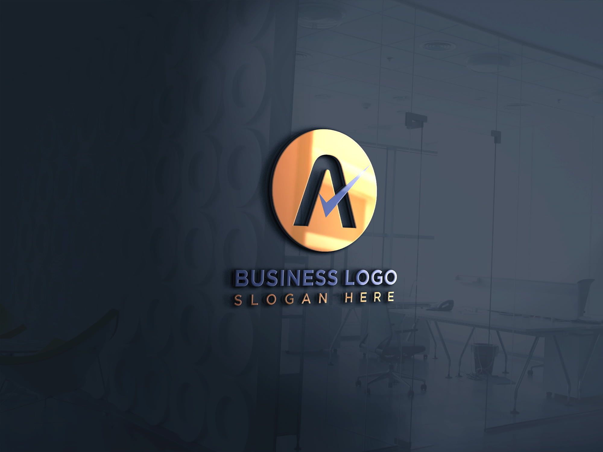 3d business logo presentation