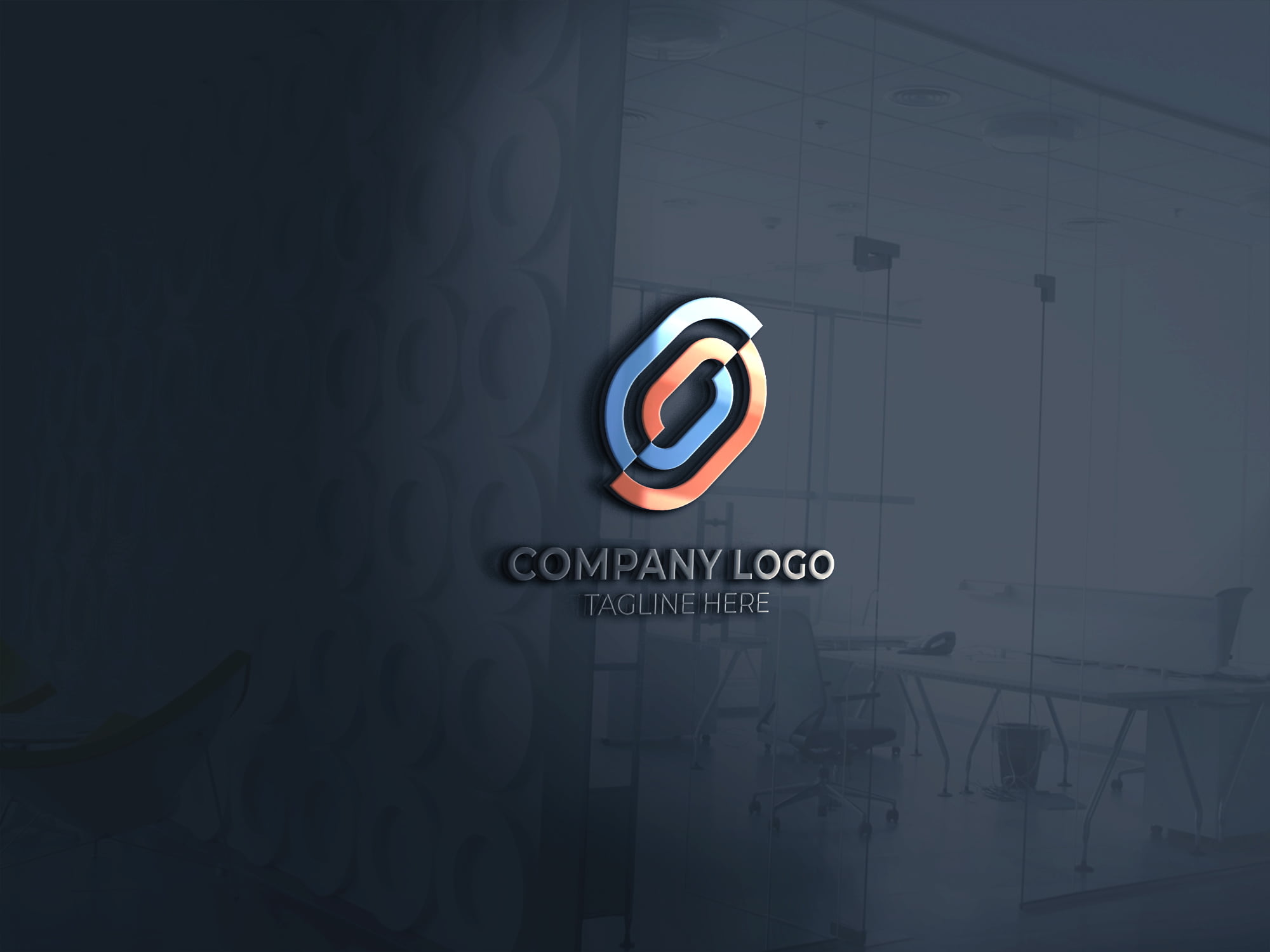 3d company logo presentation