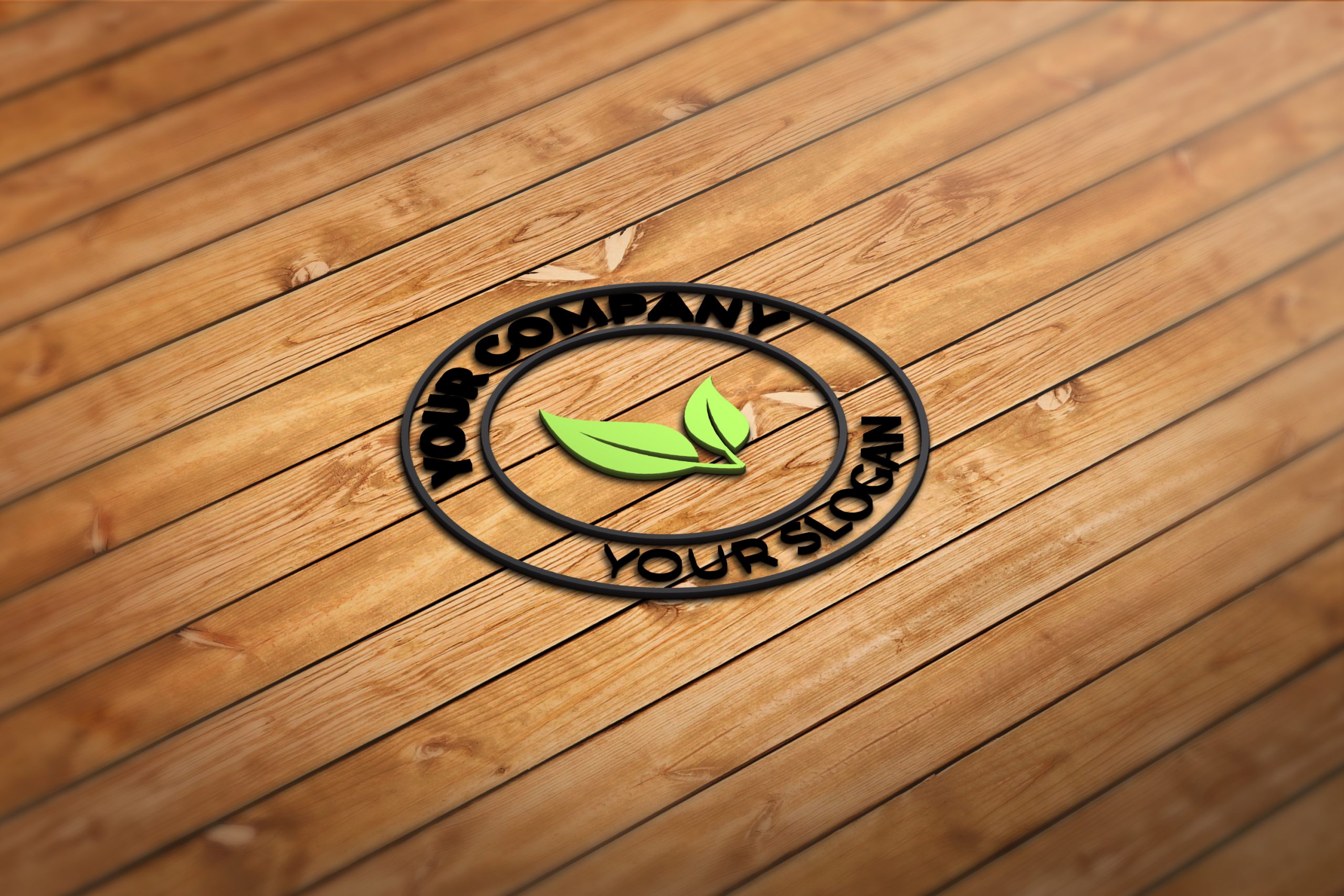 3d leaf logo idea