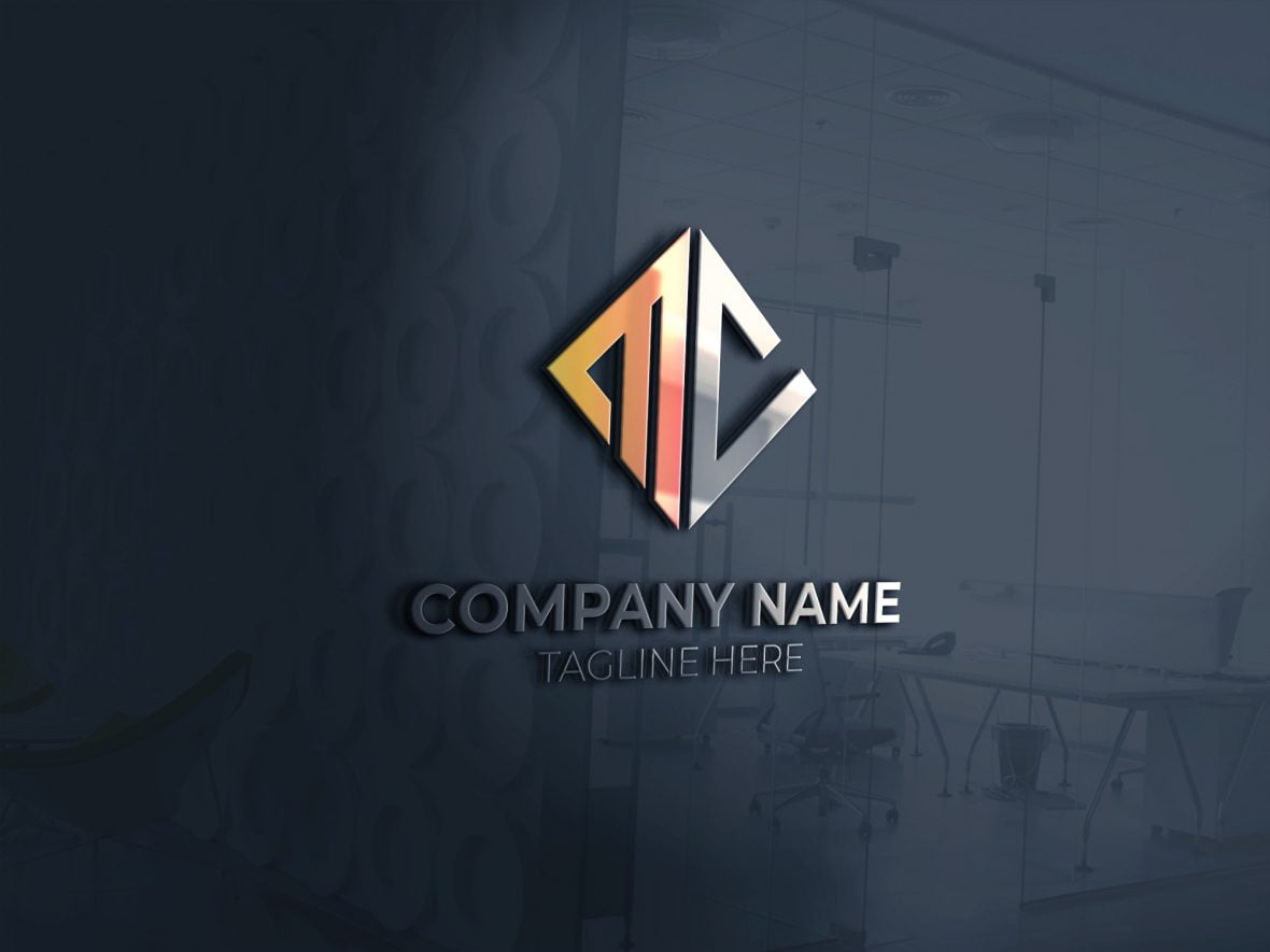 Initial MC Letter Logo Design Free – GraphicsFamily