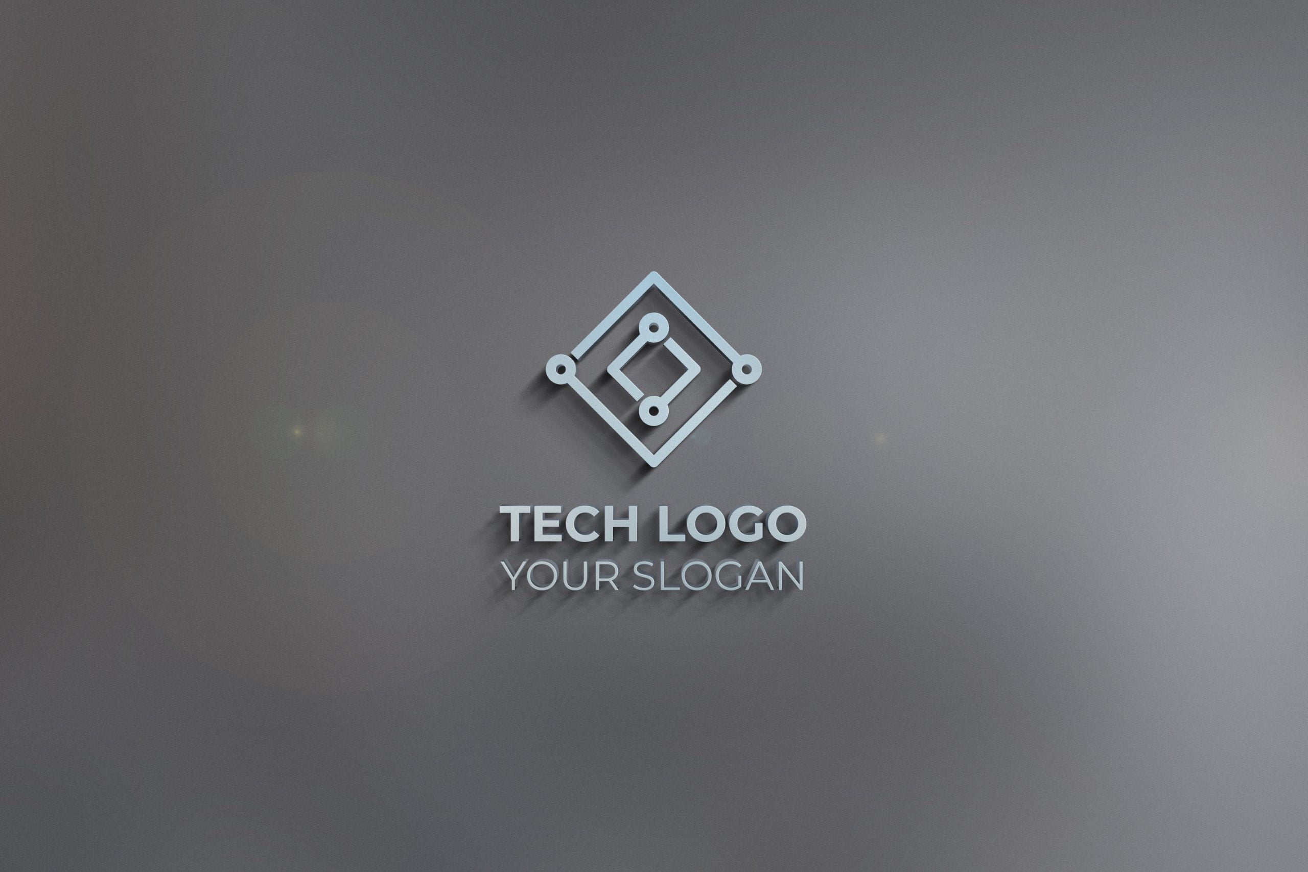 3d tech logo design