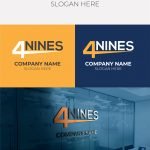 Free 4 Nines Letter Monogram Logo design