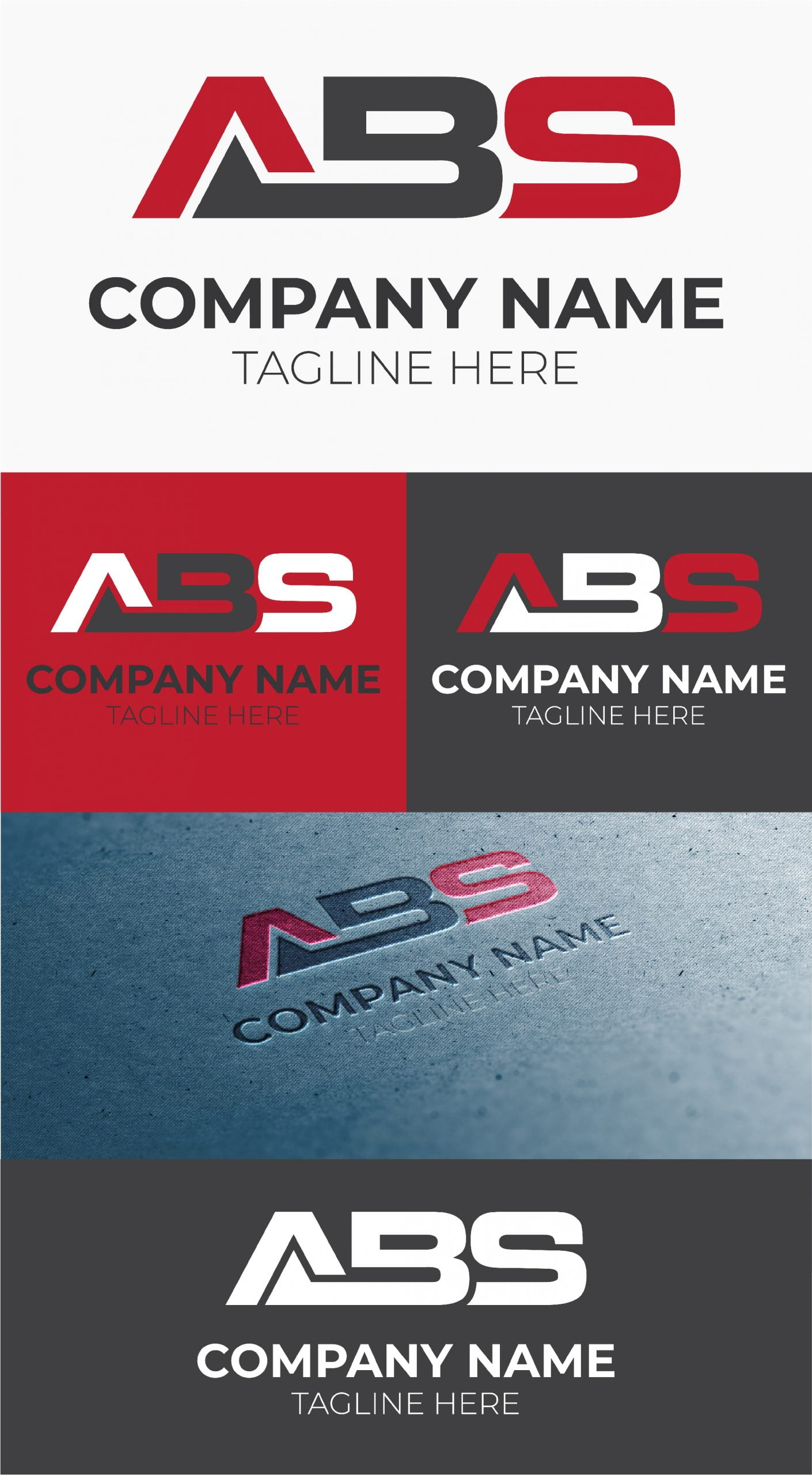 ABS LETTER LOGO FREE VECTOR