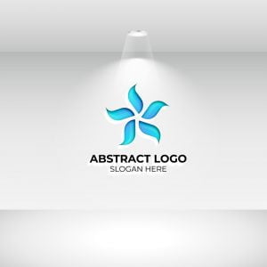 ABSTRACT LOGO ON WHITE WALL