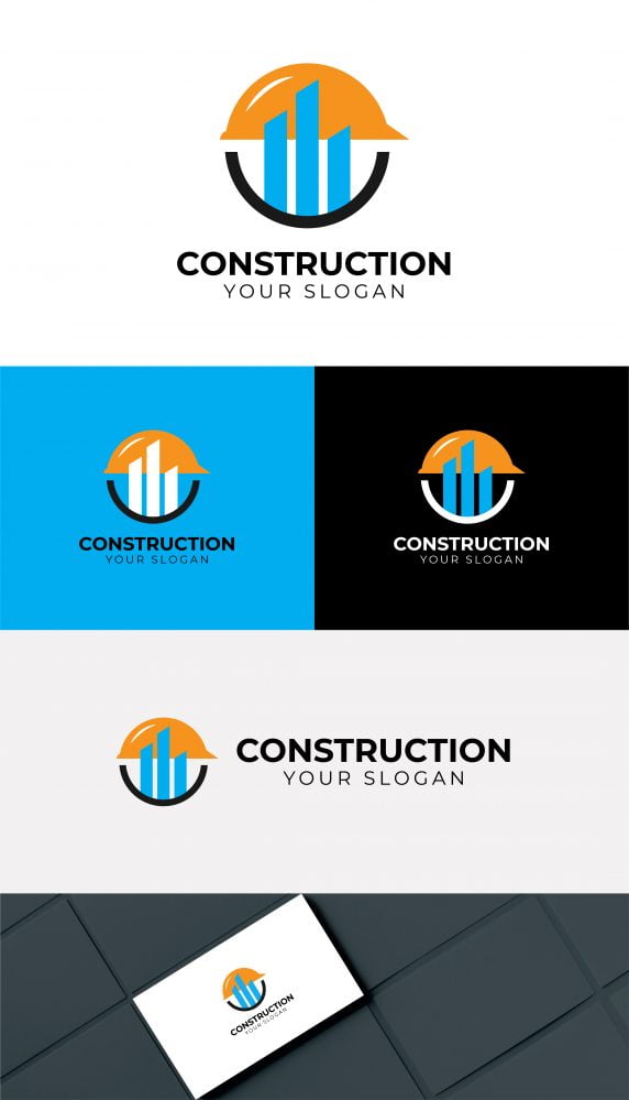 Creative Construction Company Free PSD Logo – GraphicsFamily