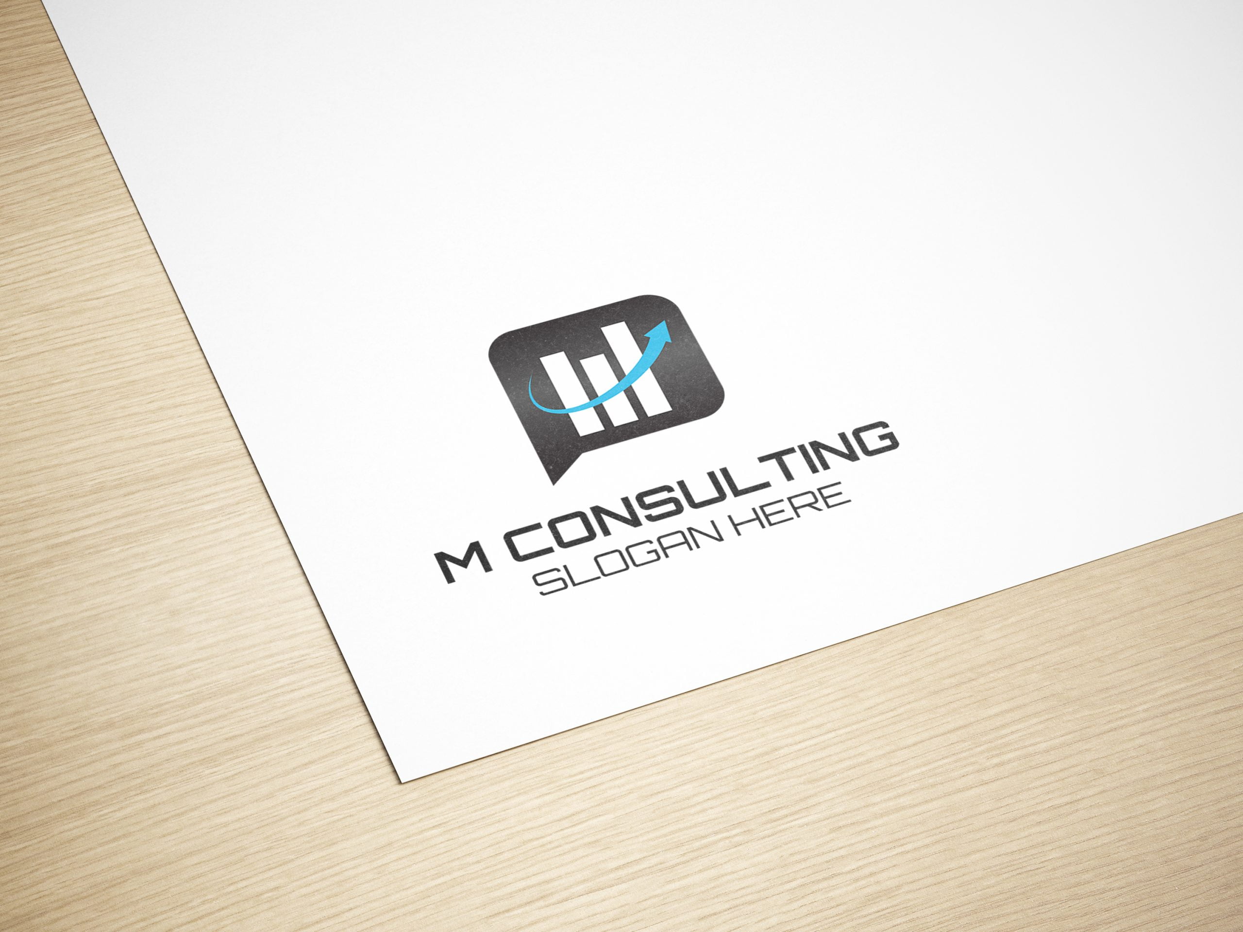 CONSULTING LOGO PAPER MOCKUP