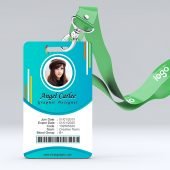 Colorful Office Id-Card Design Free Template