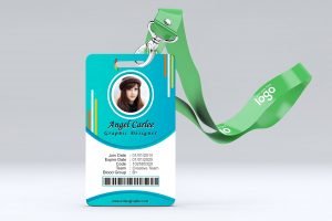 Colorful Office Id-Card Design Free Template – GraphicsFamily