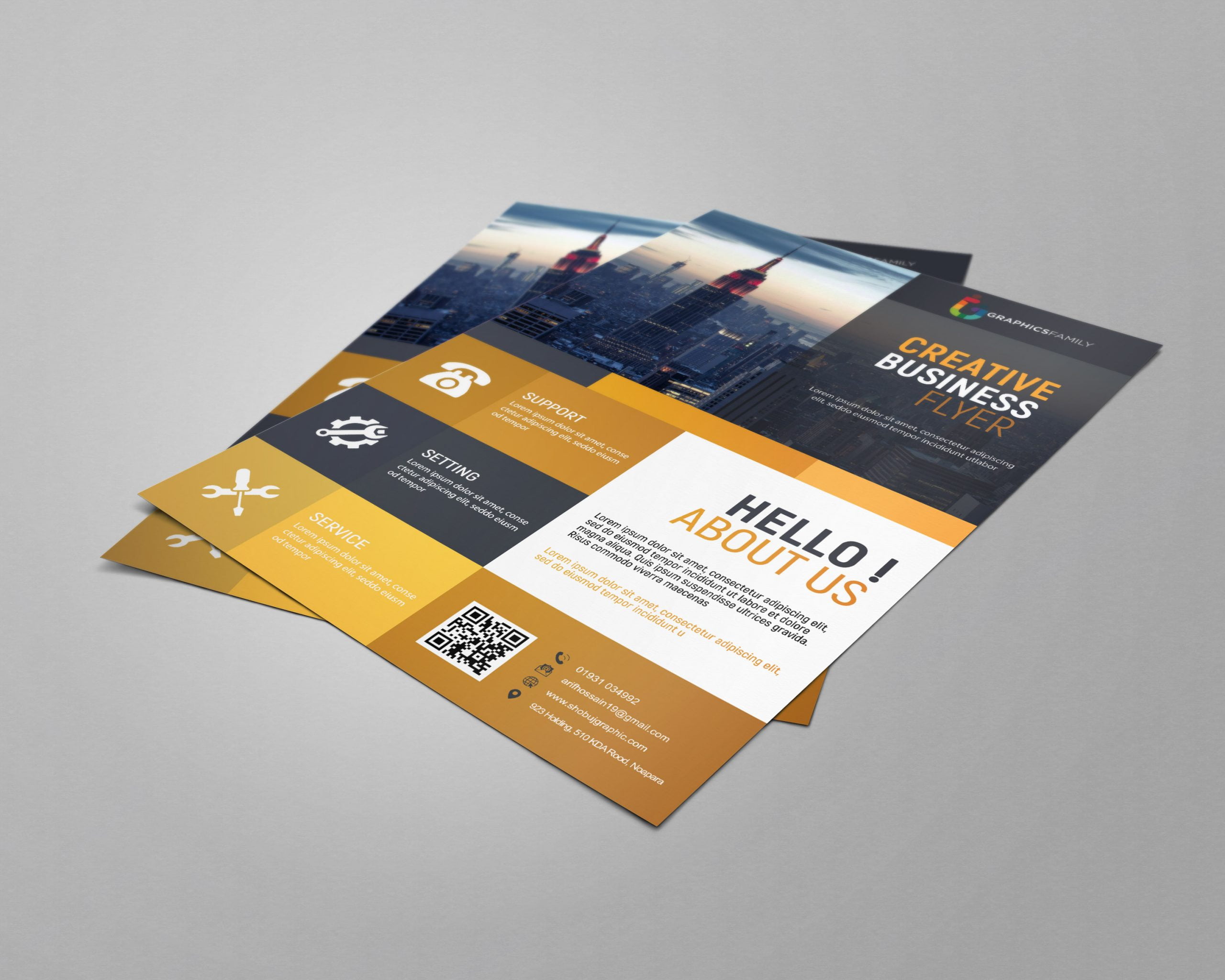 Creative Business flyer Template Concept