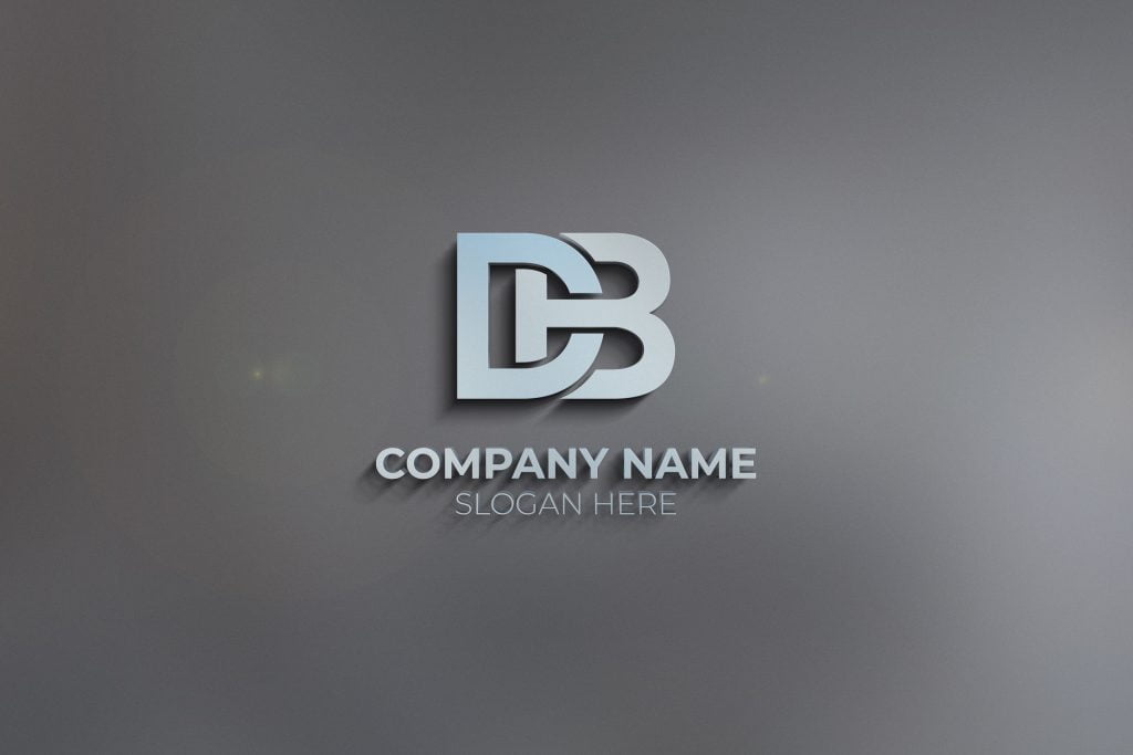 Initial DB Letter Logo Design Free Vector Download – GraphicsFamily