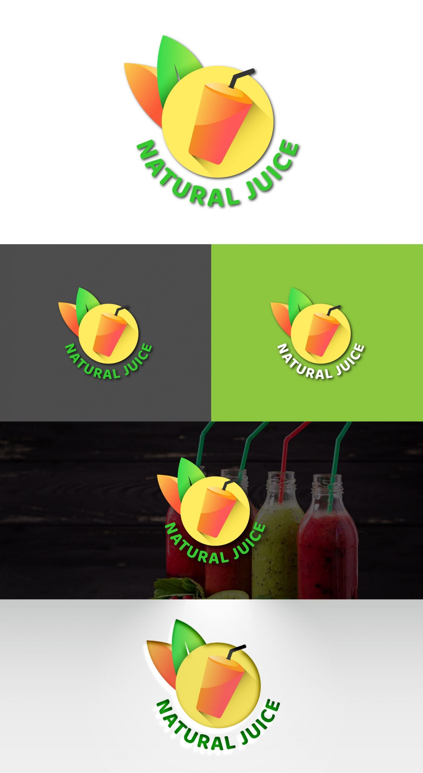 Orange Juice Fruit Logo Design – MasterBundles