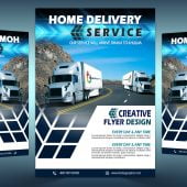 Home Delivery Service Flyer Free Psd Template