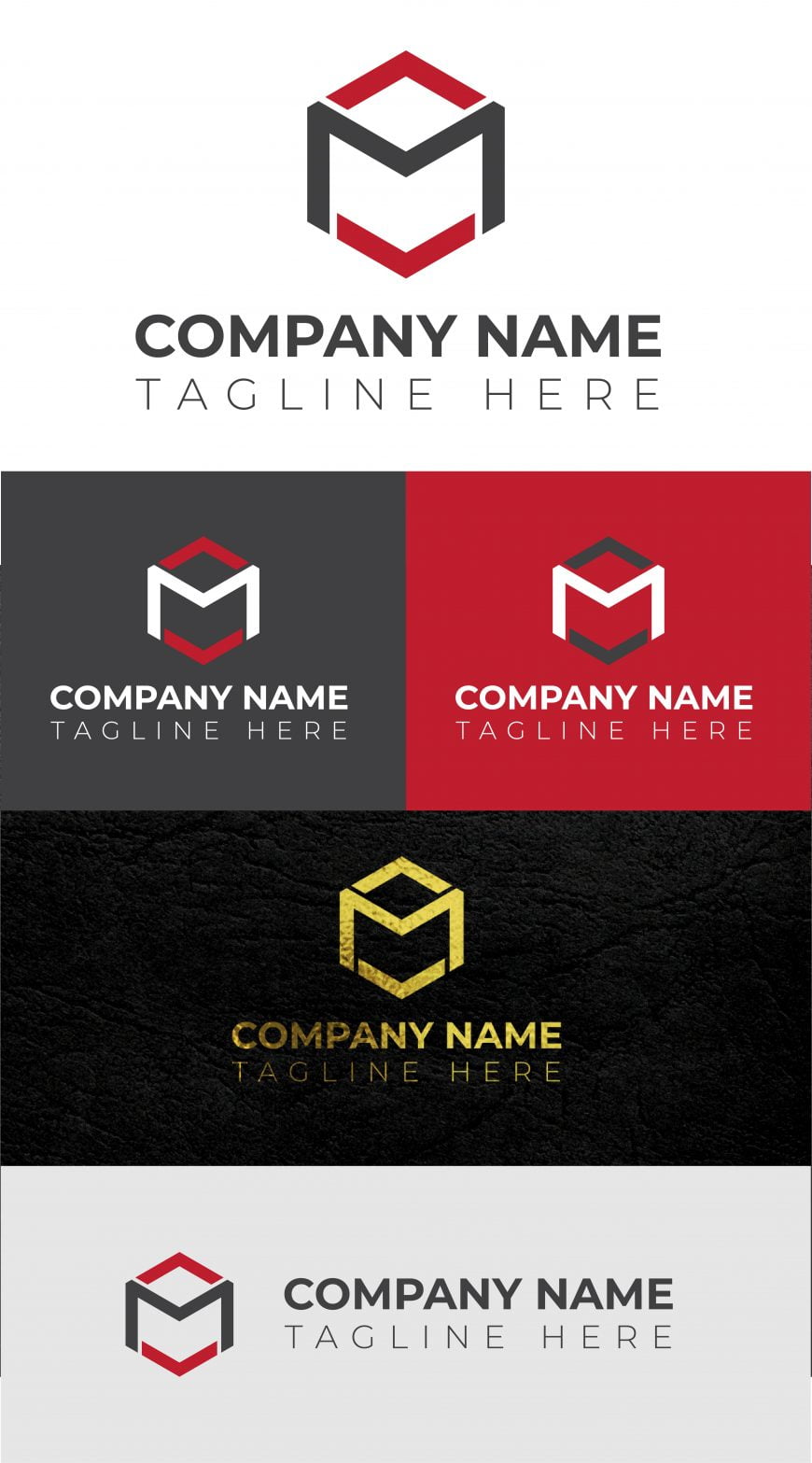 INITIAL AMV LETTER LOGO FREE TEMPLATE