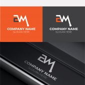 Initial EM Letter Logo Design free Template