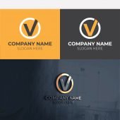 Luxury V Letter Logo Free Template