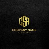 Initial CSA Letter Mark Free Download – GraphicsFamily