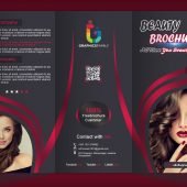 Modern Beauty Trifold Brochure Design Free PSD