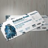Musical Event-Ticket Design Free Template