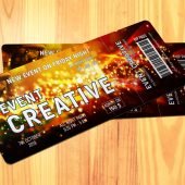 Night Party Event Ticket Design Template