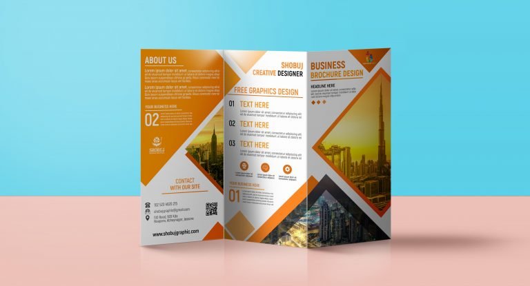 Business Trifold Brochure Design Free PSD – GraphicsFamily