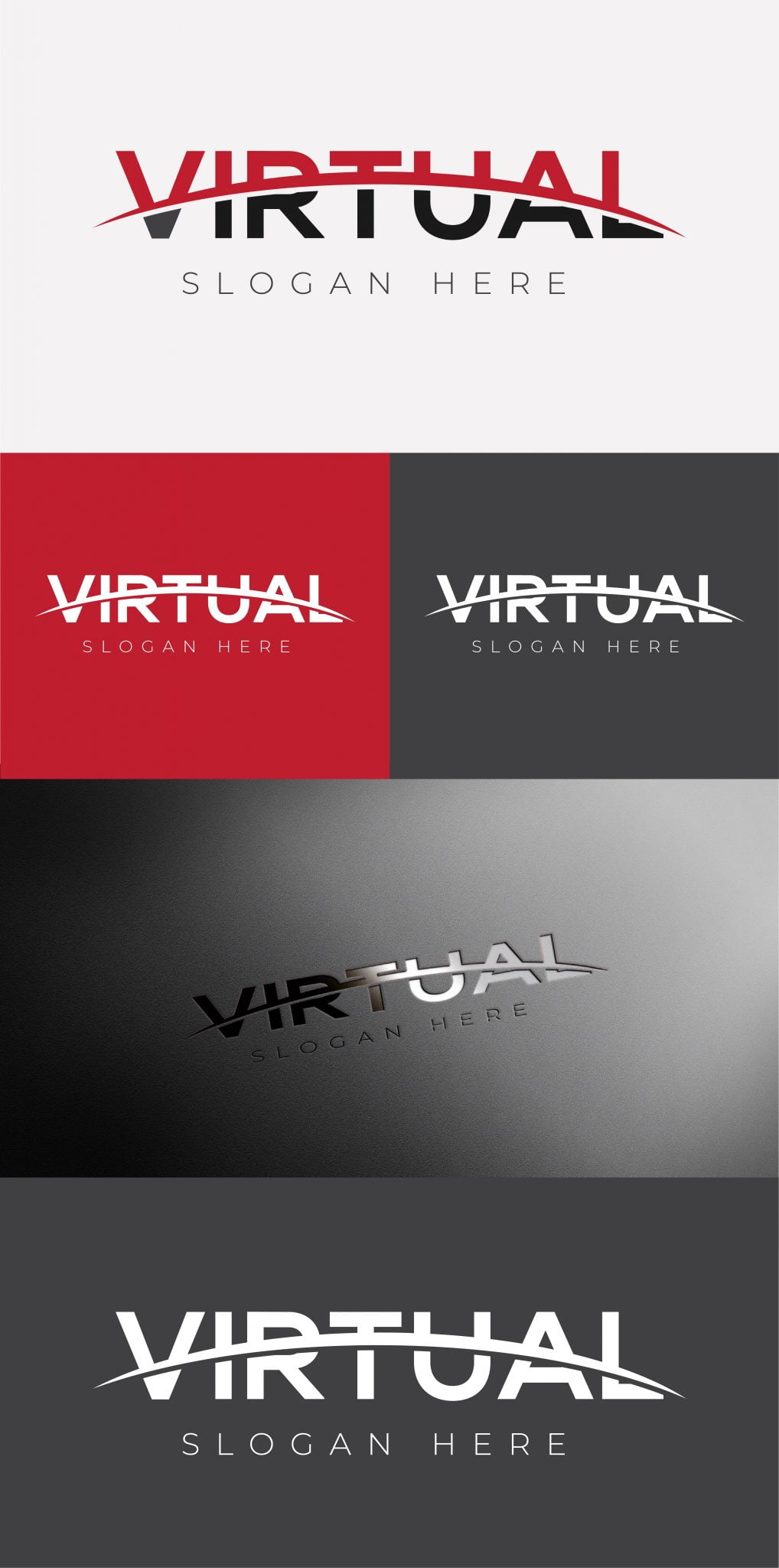 Modern Virtual Logo Design Free – GraphicsFamily