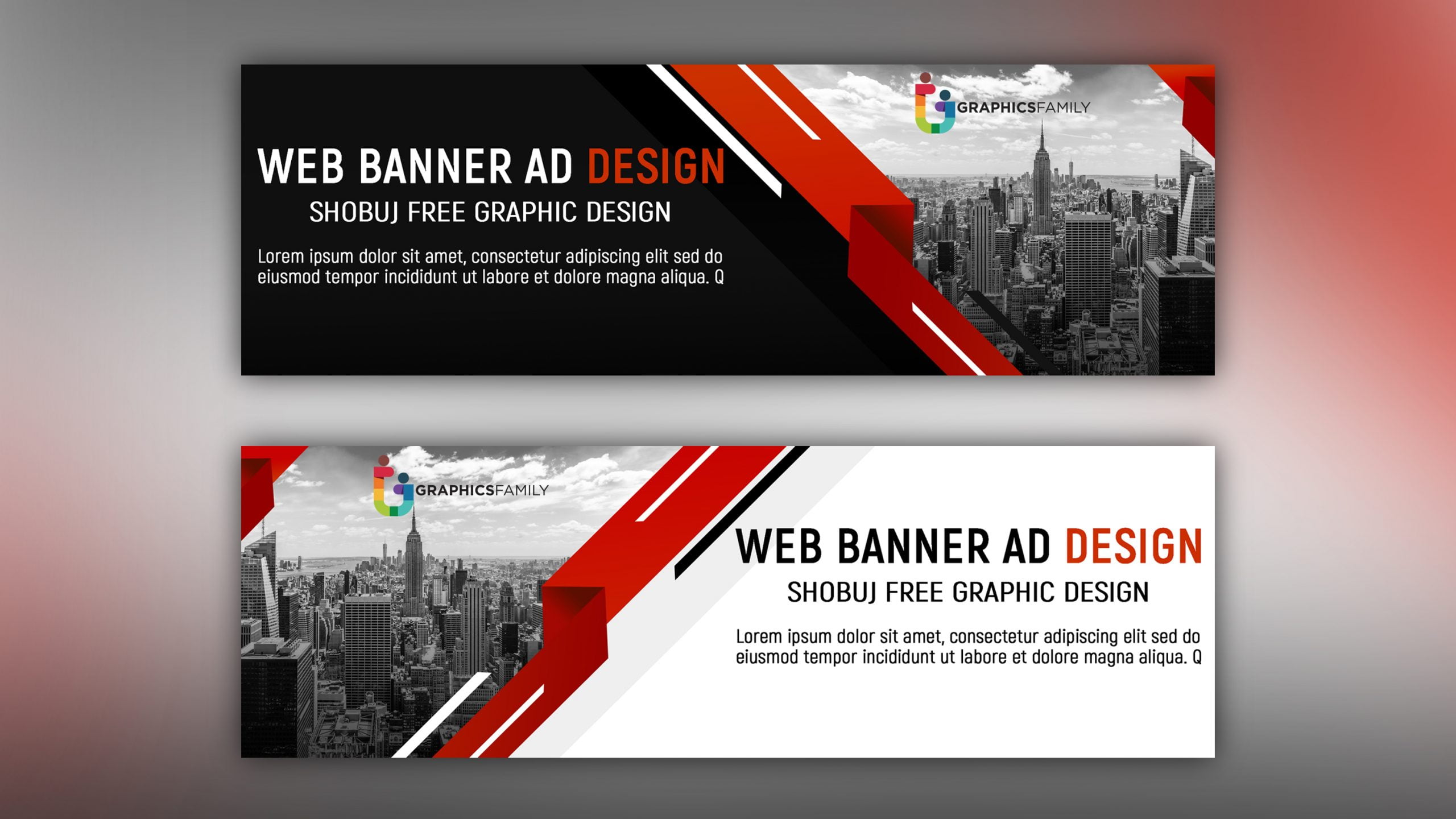 Download Web Banner For Business Promotion Free PSD Download - GraphicsFamily