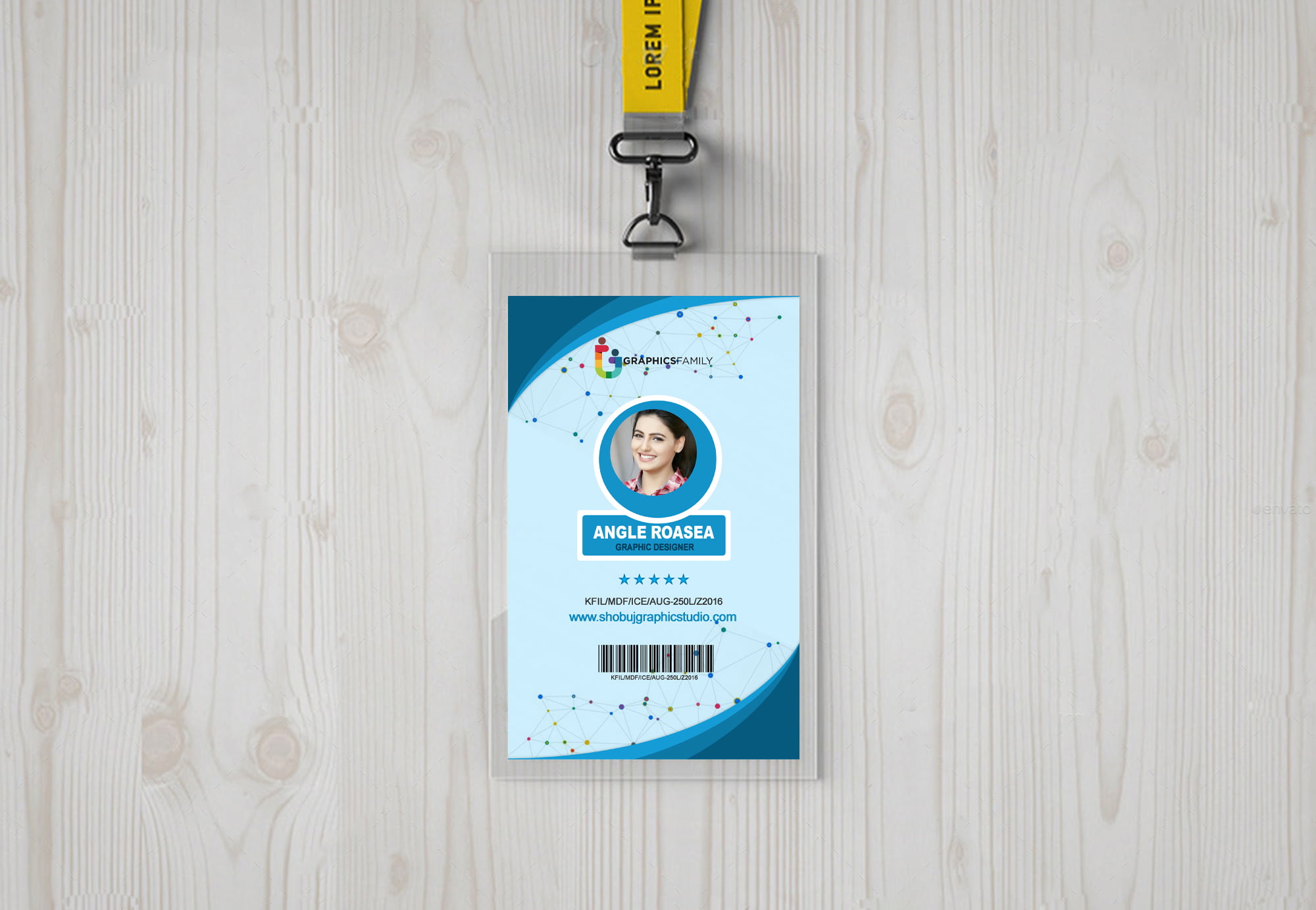 creative office id card design