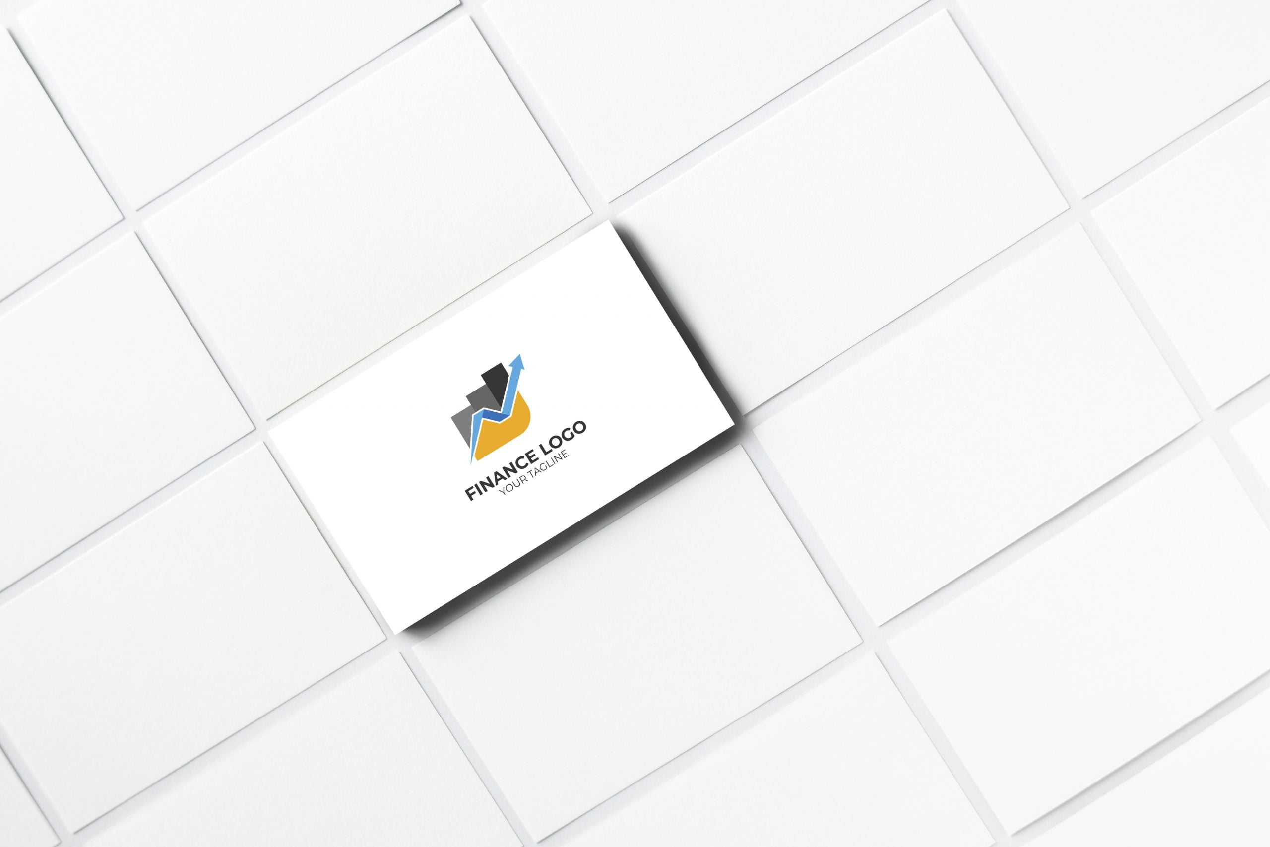 finance logo with business card