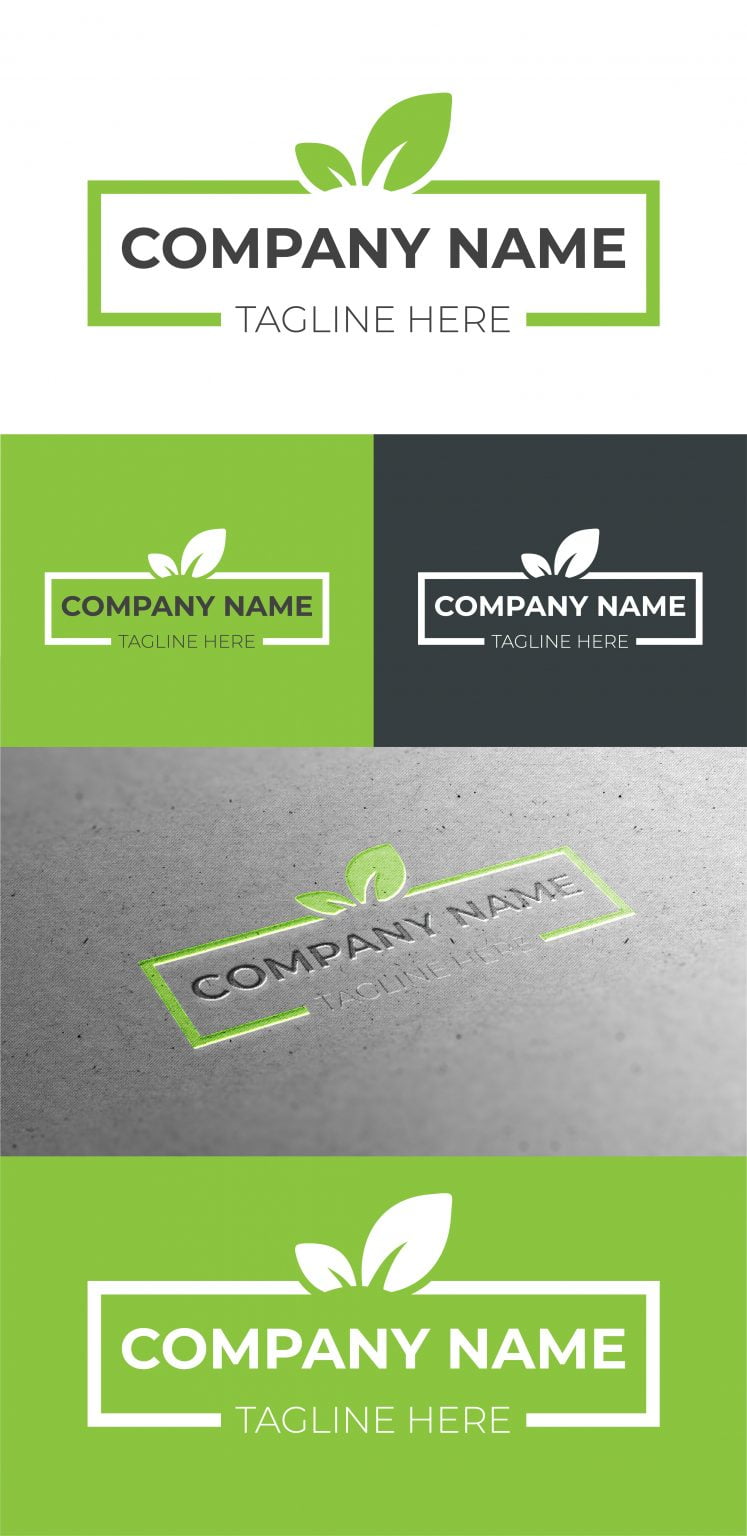 Free Green Logo Design Vector – GraphicsFamily