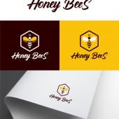 Honey Bees Business Logo