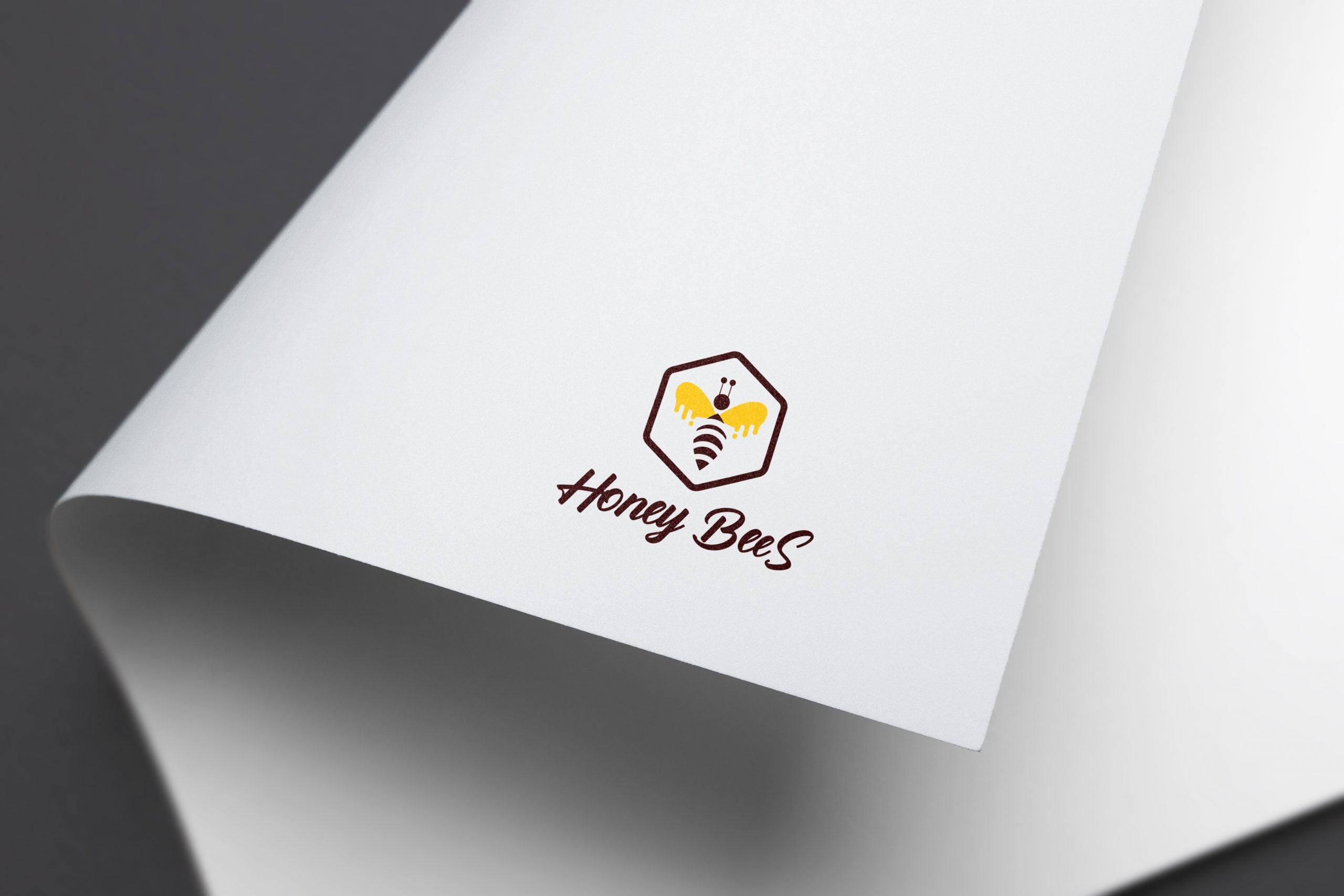 honey brand logo design