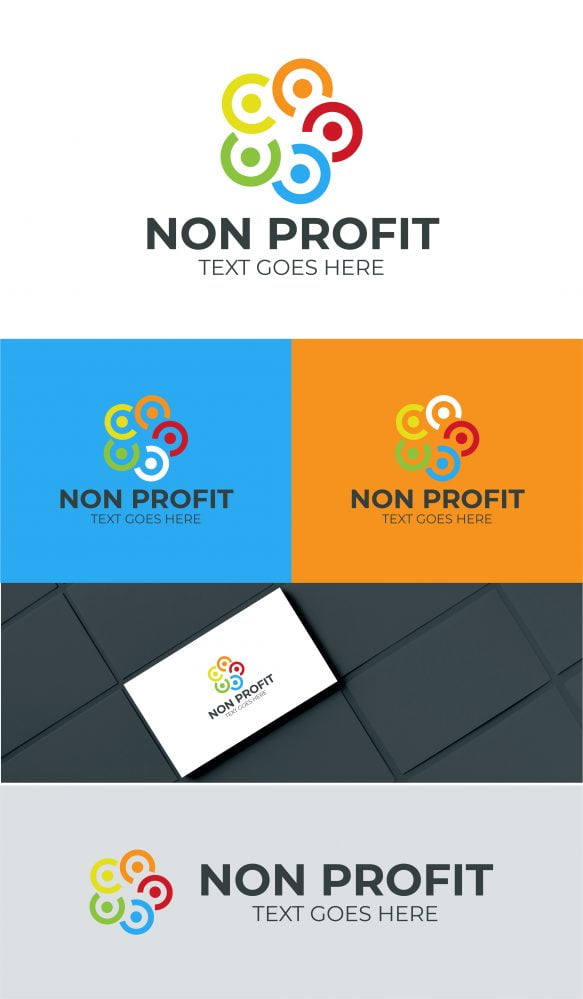 non profit charity logo template