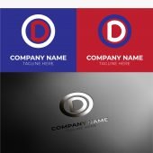 Initial OD Letter Logo Design free vector