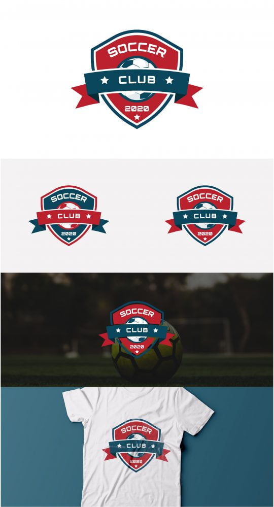 soccer club logo template