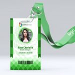 Abstract Office Id-Card Design Template Free PSD