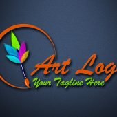 Modern Art Logo Design Free PSD Template