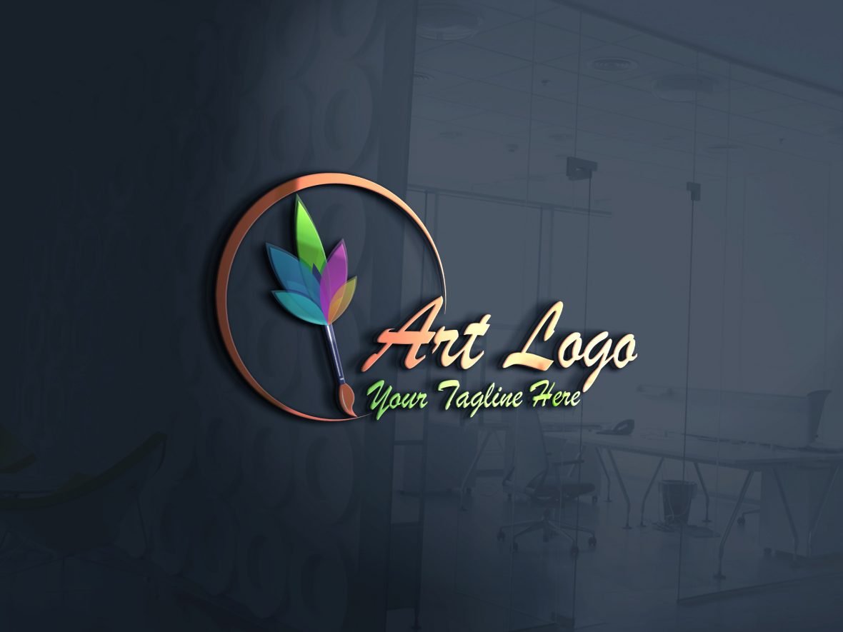 Modern Art Logo Design Free PSD Template – GraphicsFamily