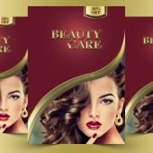 Beauty Care Modern Flyer Design Free PSD