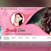 Beauty Care Facebook Cover Design psd Download