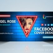 Beauty Facebook cover design template free psd