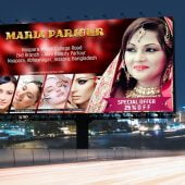 Beauty Parlour Billboard Banner Design Free PSD