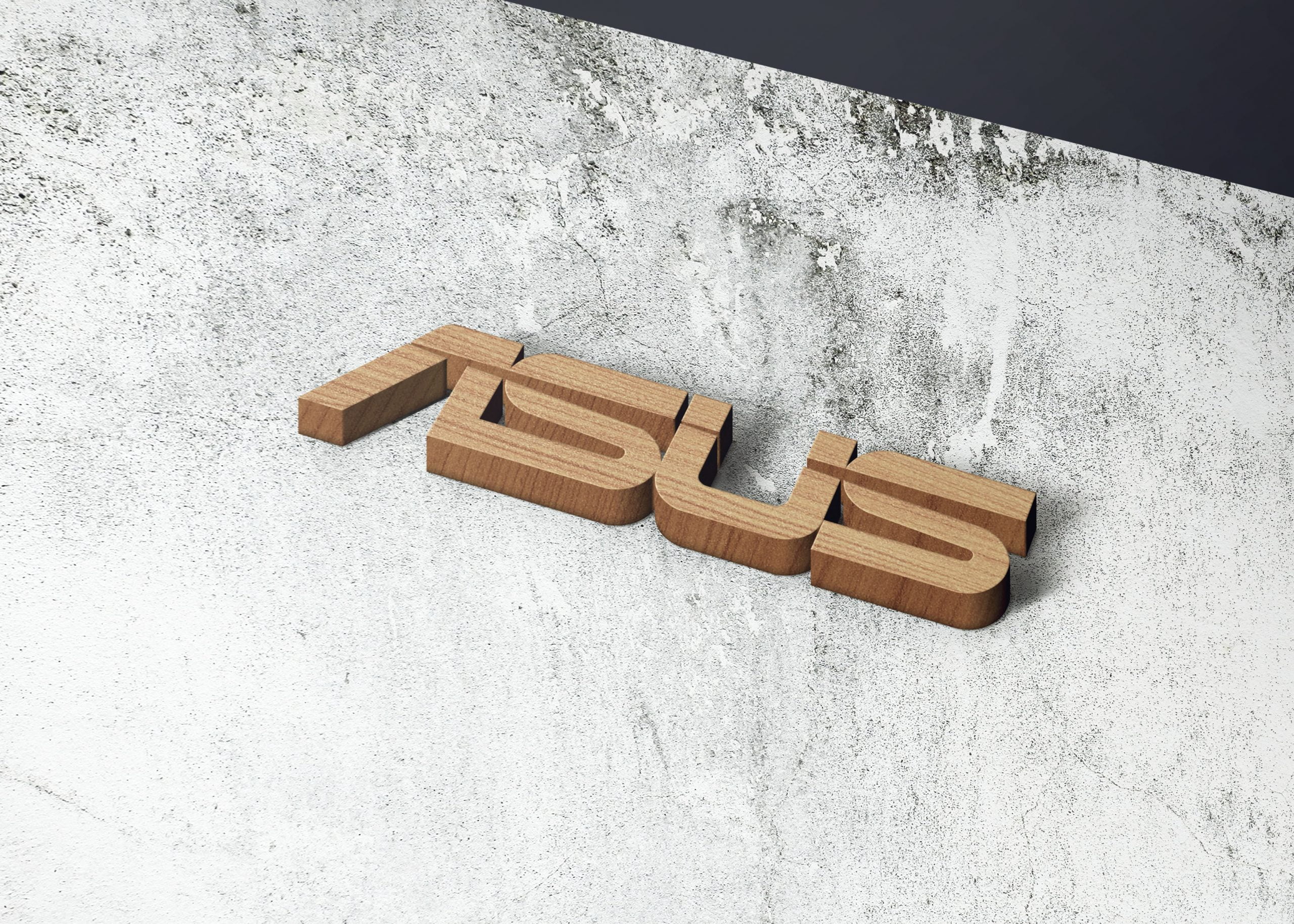 Asus on realistice 3d wall