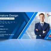 Best corporate email Signature Template psd