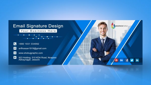 Best Corporate Email Signature Template Psd – Graphicsfamily