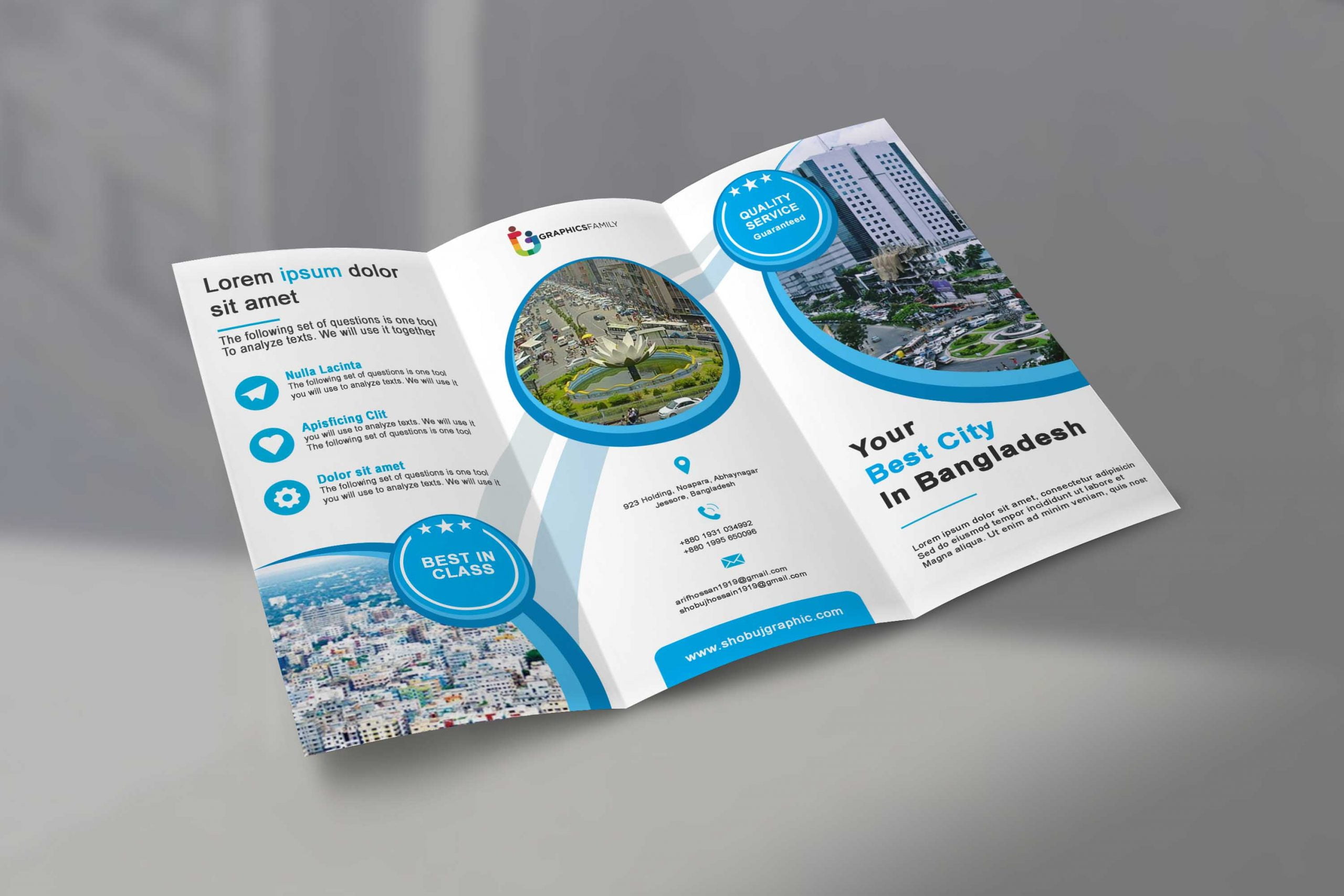 Business Tri fold Brochure template