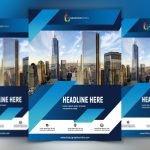 Corporate Flyer Design Template In Flat Style psd