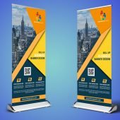 Corporate Roll Up Banner Design Free Template